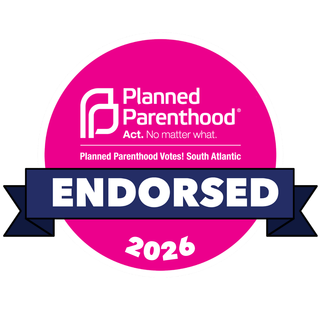 Endorsement graphici from Planned Parenthood Votes South Atlantic